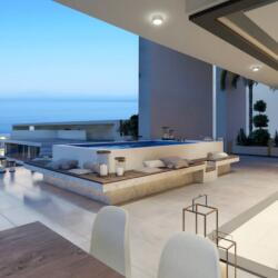 Sea View Apartment In Pafos For Sale Terrace